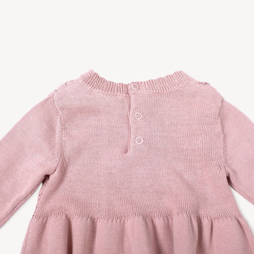 Milan Pointelle Sweater Knit Baby dess (Organic Cotton)