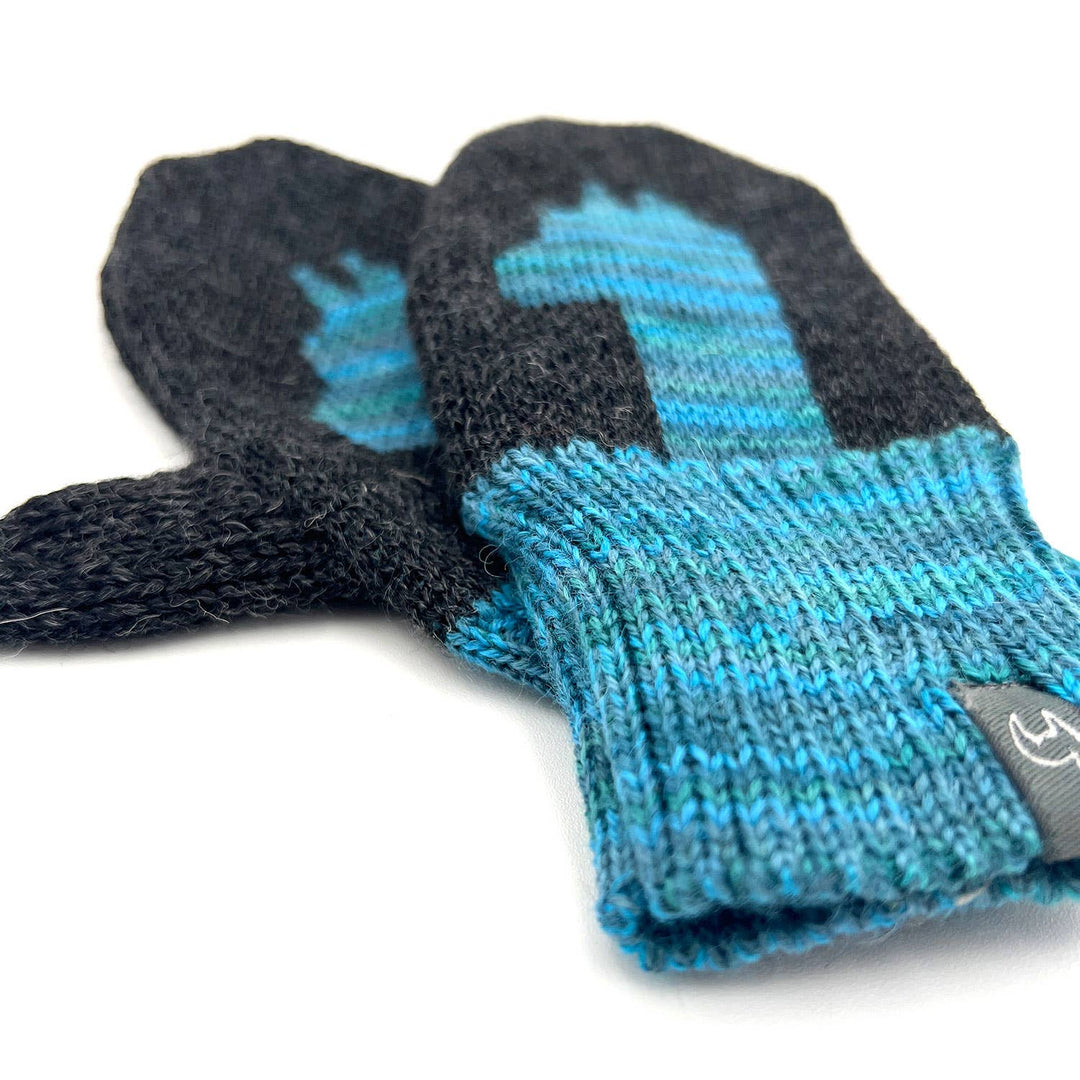 Kid's Alpaca Gloves - Pacas - Aqua Paca