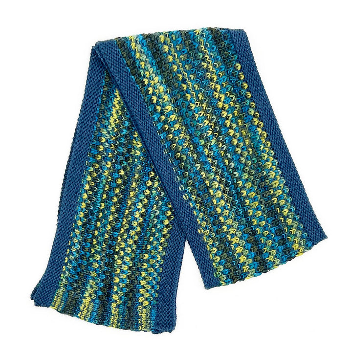 Kid's Alpaca Scarf - Speckle - Bluefish