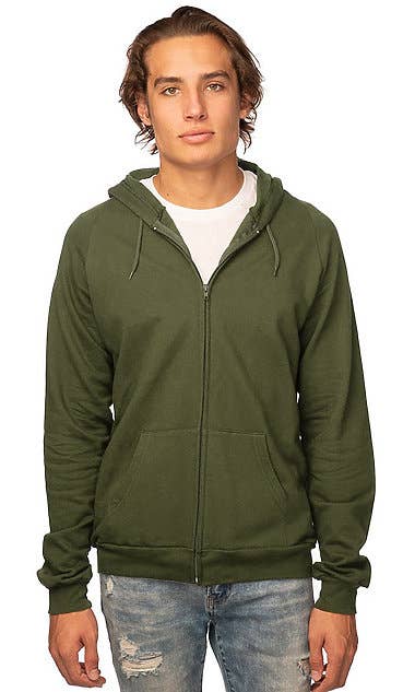 Unisex Organic Cotton Full Zip Hoodie