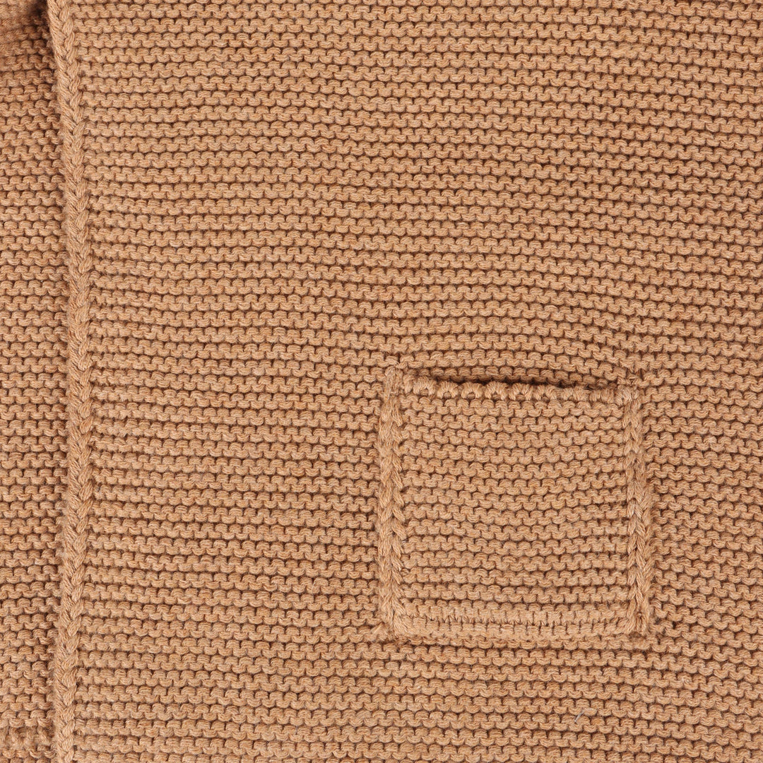 Hooded Button & Pocket Sweater Knit Baby Jacket (Organic)