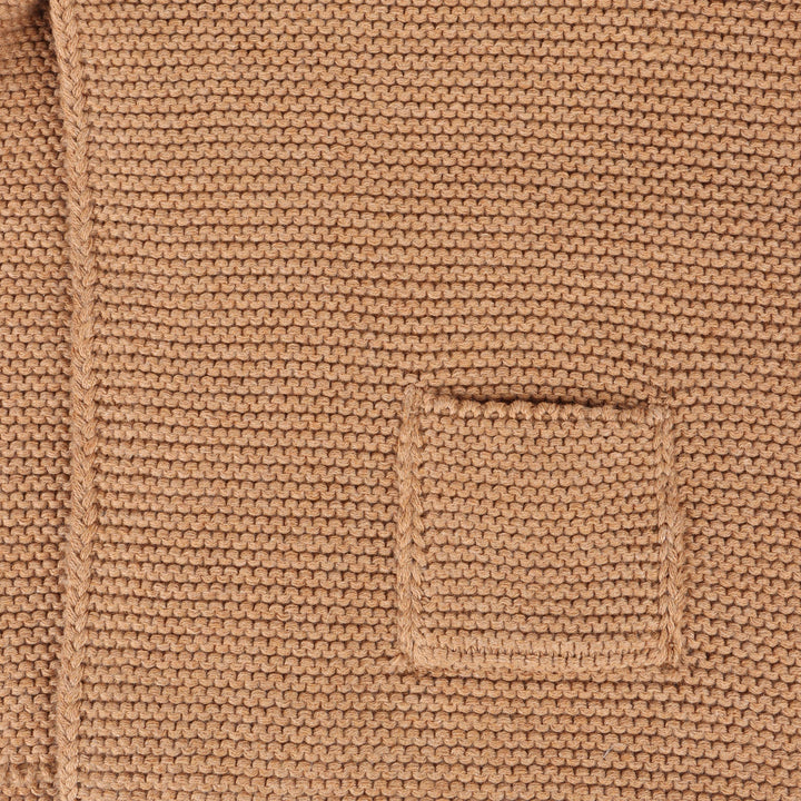 Hooded Button & Pocket Sweater Knit Baby Jacket (Organic)