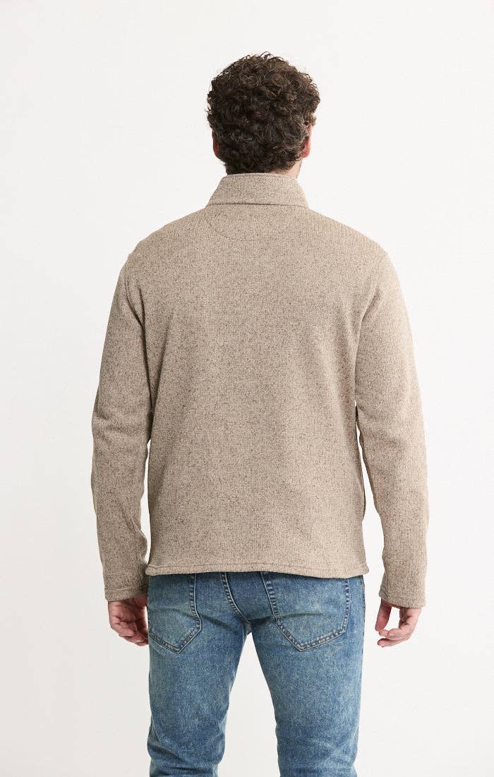 Stretch Sweater Fleece Quarter Zip Pullover