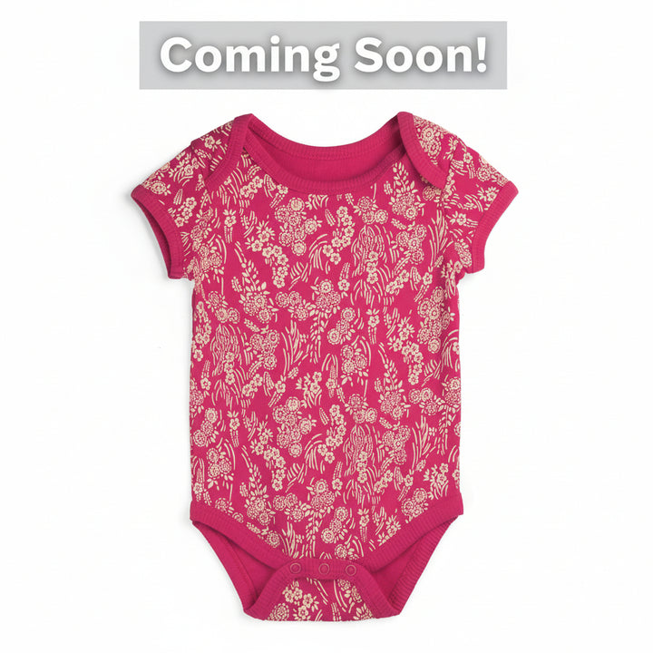 100% Organic Cotton Short Sleeve Baby Bodysuits