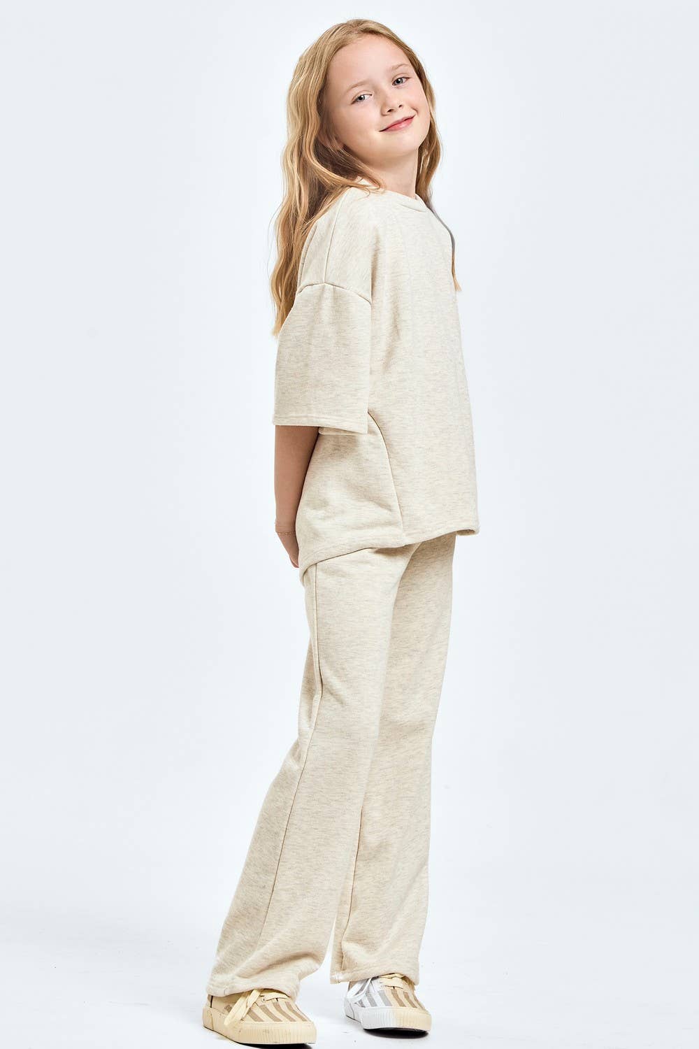 Cotton French Terry Top and Pants Set