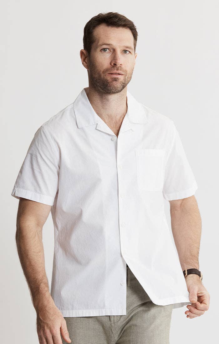 Paper Touch Short Sleeve Camp Shirt