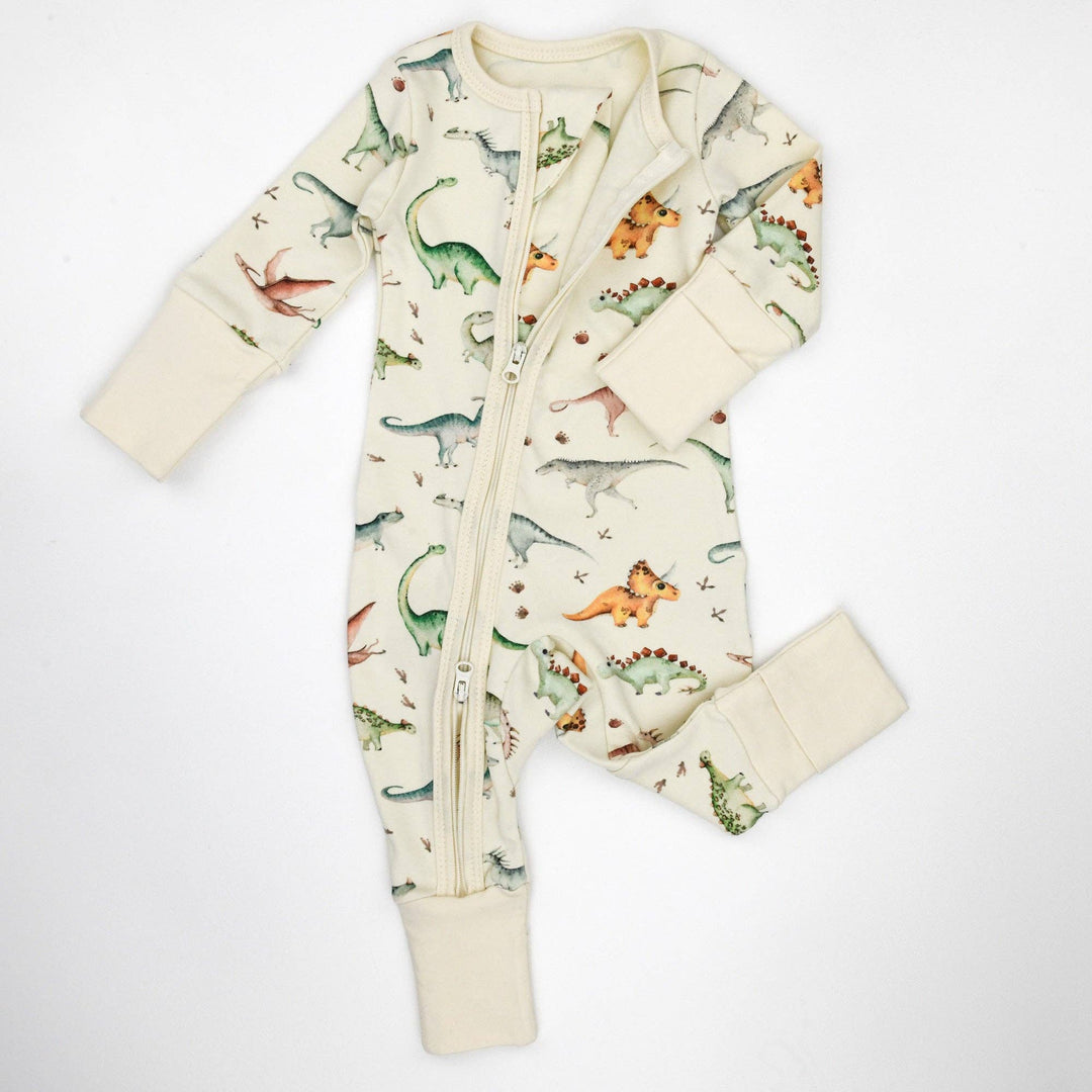 Organic Cotton Baby Pajamas 2-Way Zip Front Zipper Sleeper, Ziggy
