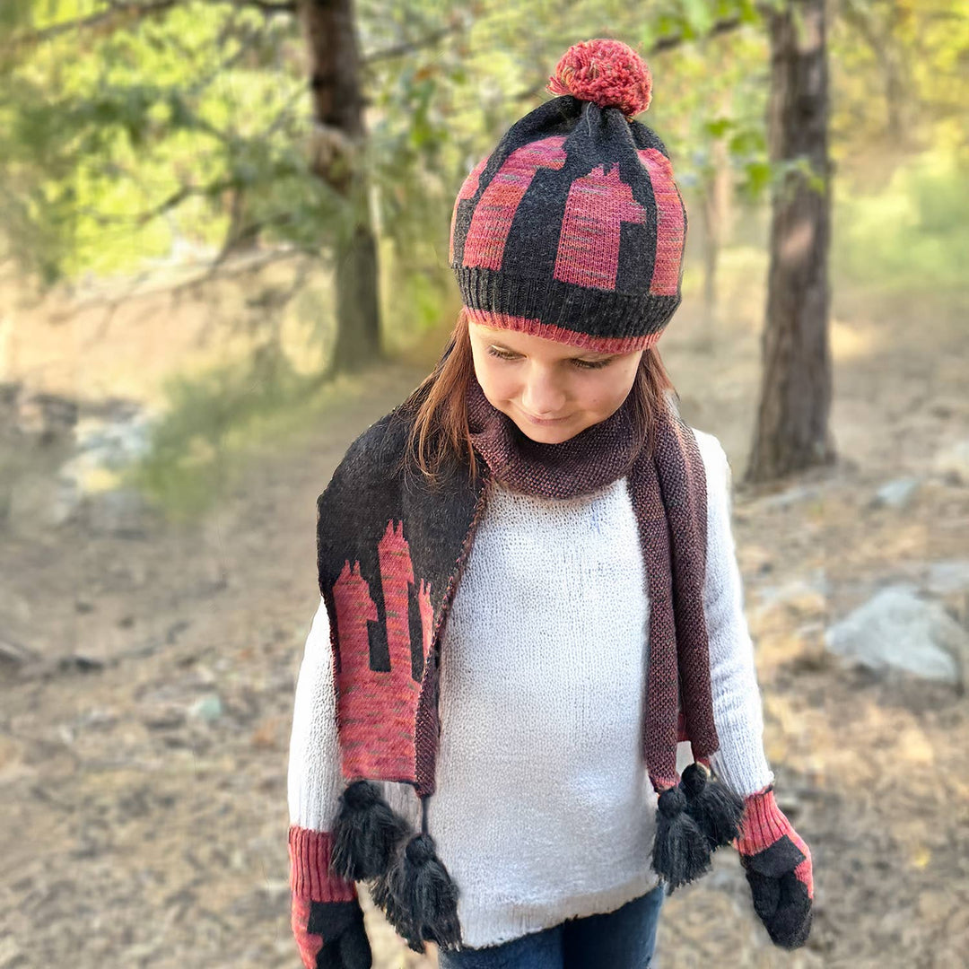 Kid's Alpaca Scarves - Pacas - Rosey Paca