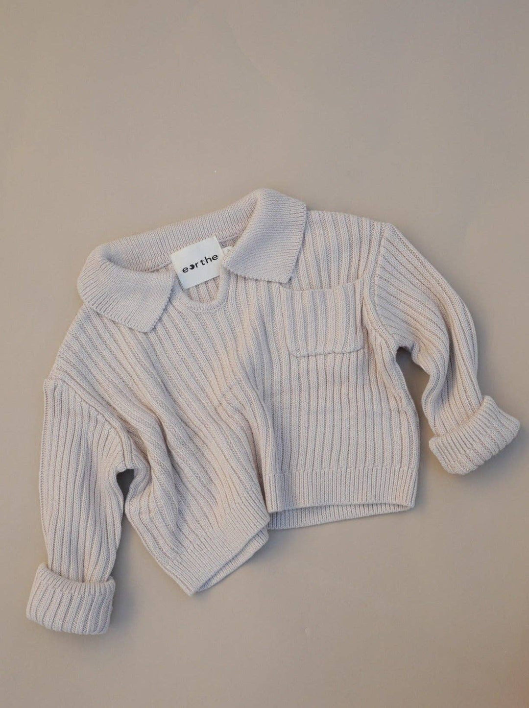 Oversized Collar Knit Sweater