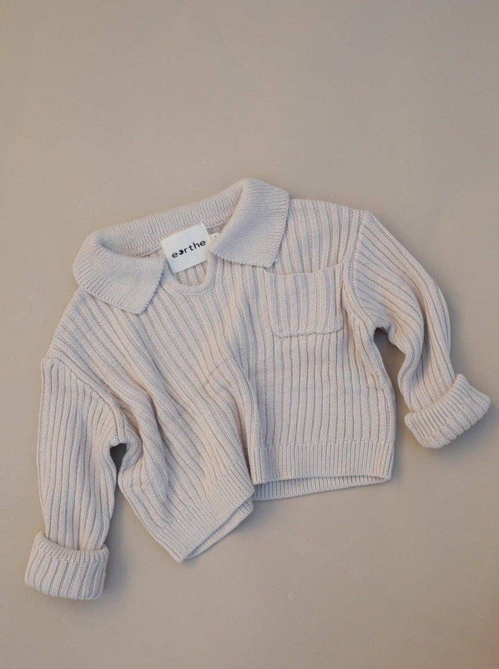 Oversized Collar Knit Sweater