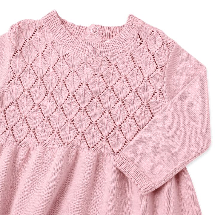 Milan Pointelle Sweater Knit Baby dess (Organic Cotton)