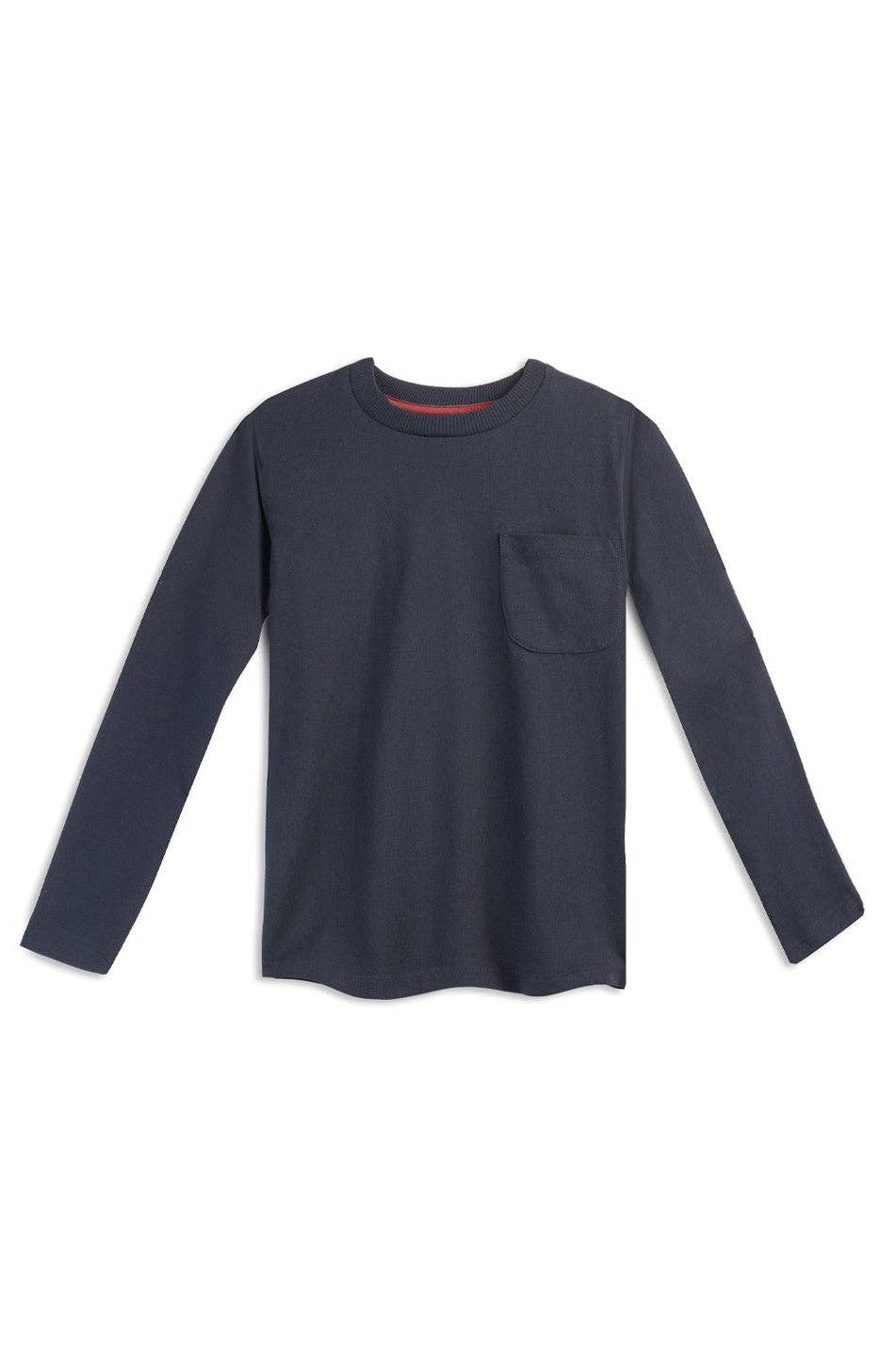 Organic Cotton Kids Shirts - Long Sleeve Pocket Tee