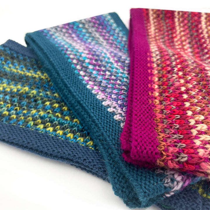 Kid's Alpaca Scarf - Speckle - Grape Bubble