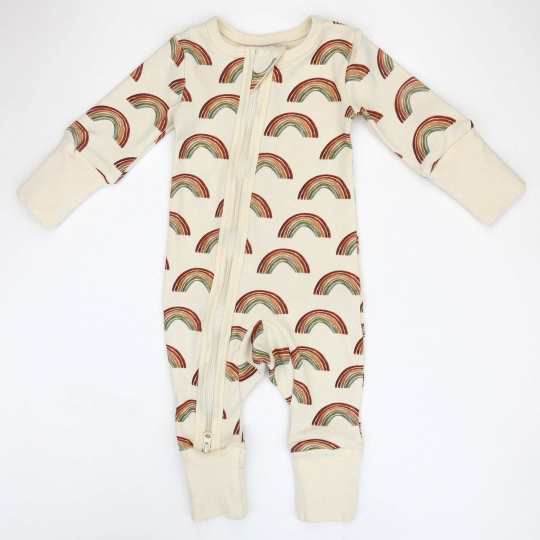 Organic Cotton Baby Pajamas 2-Way Zip Front Zipper Sleeper, August