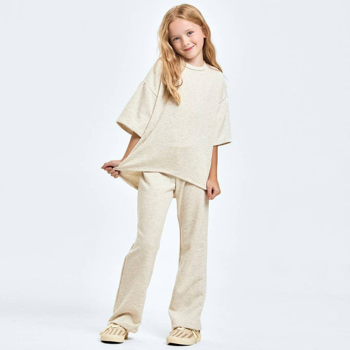 Cotton French Terry Top and Pants Set