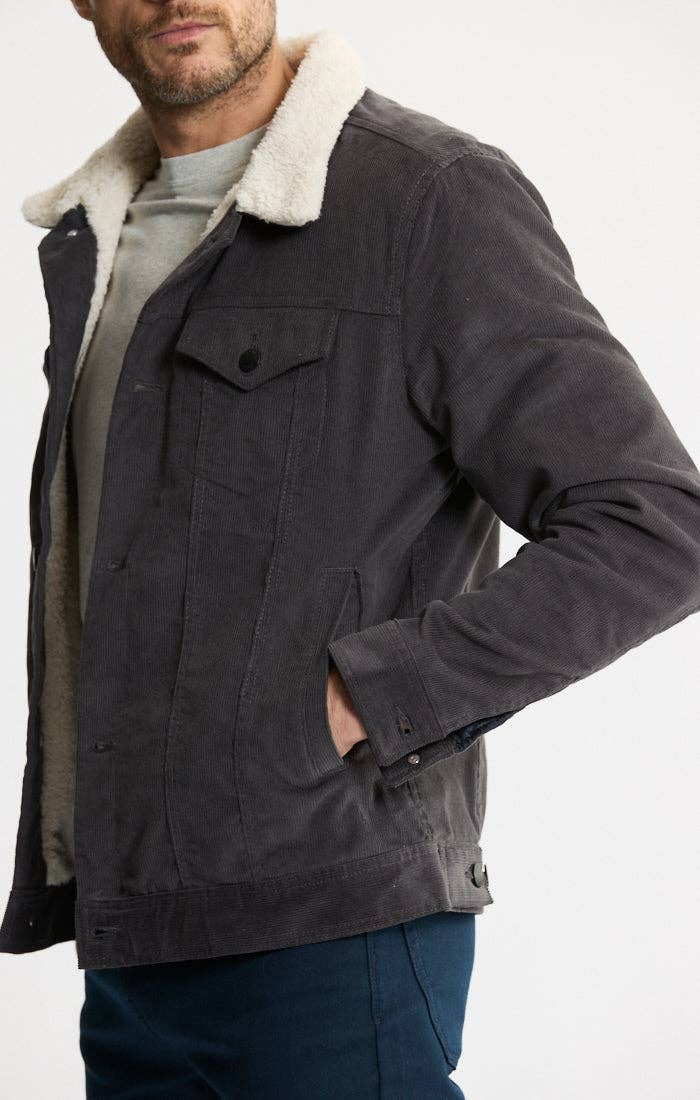Sherpa Lined Corduroy Trucker Jacket
