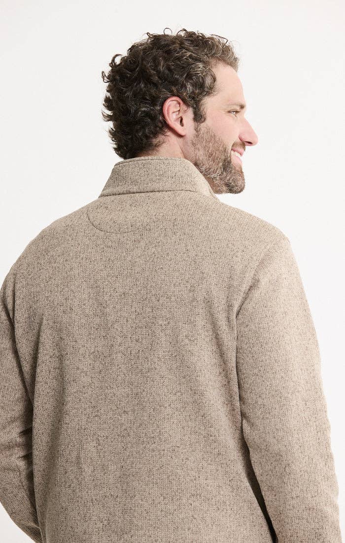 Stretch Sweater Fleece Quarter Zip Pullover