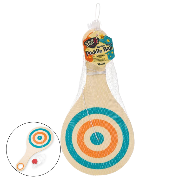 Neato! Bounce Back Paddle Ball- Retro Classic, vintage toys