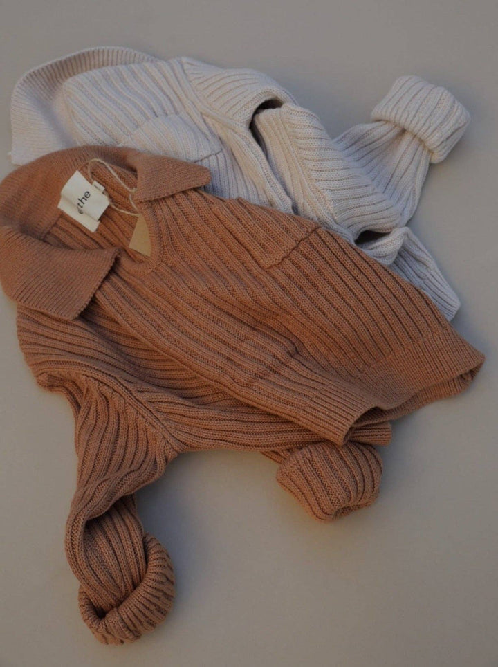 Oversized Collar Knit Sweater