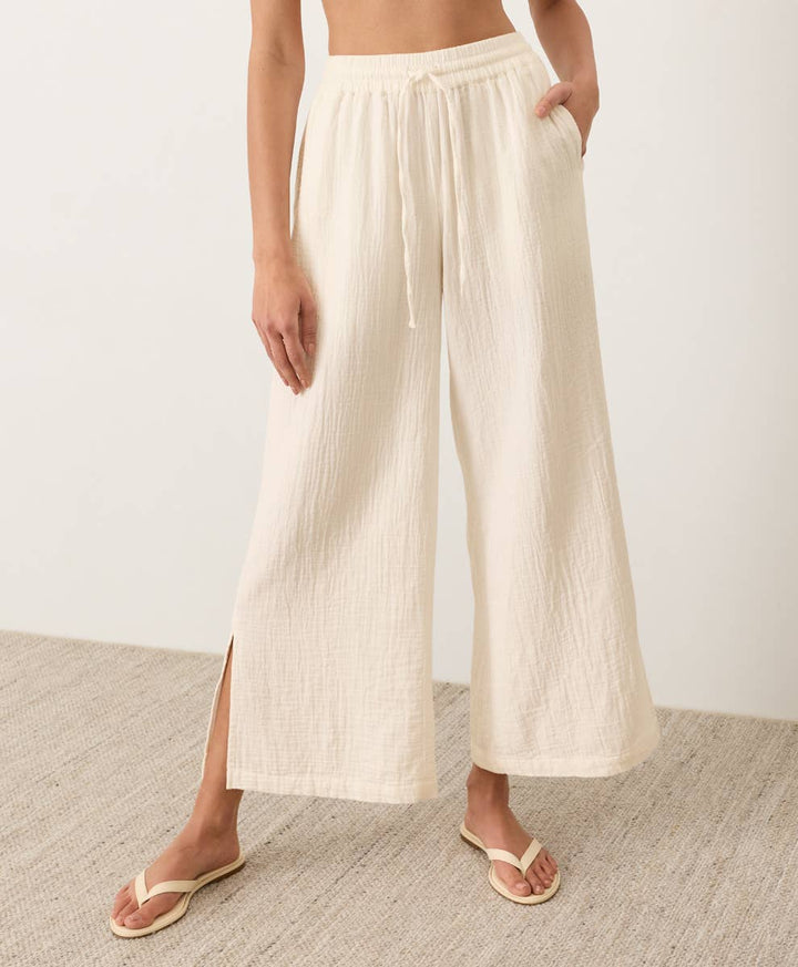 Women's Coastal Double Gauze Split Hem Pant