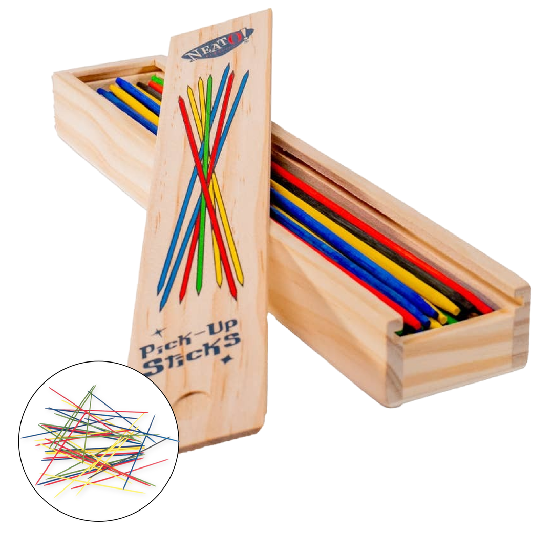 Neato! 41-Piece Pick-Up Sticks Game- Retro Classic, vintage