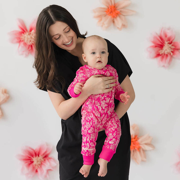 100% Organic Cotton One-piece Baby Pajamas: New Prints