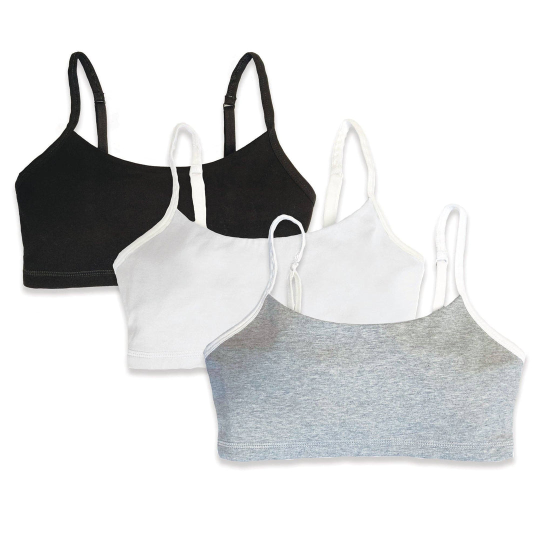 Girls Organic Cotton Bralette 3 Pack