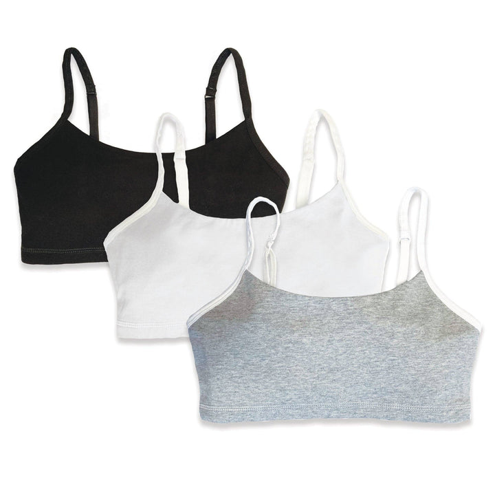 Girls Organic Cotton Bralette 3 Pack