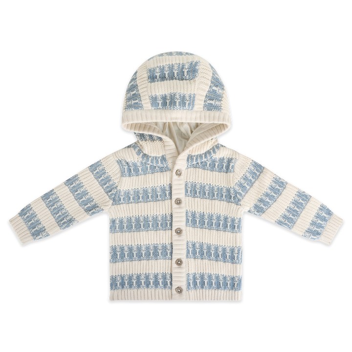 Textured Knit Baby Hooded Jacket - 2 Colors (Organic Cotton)