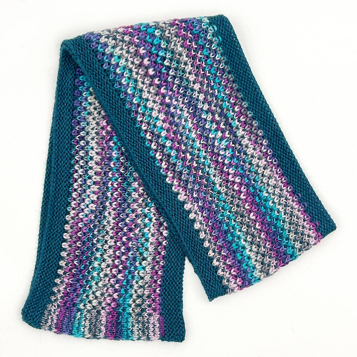 Kid's Alpaca Scarf - Speckle - Grape Bubble