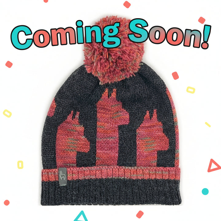 Kid's Alpaca Beanie Hat - Pacas - Rosey Paca