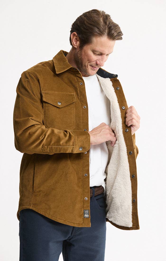 Sherpa Lined Corduroy Shirt Jacket