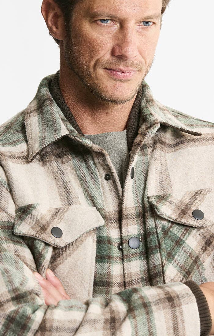 Sherpa Lined Wool Blend Jacket
