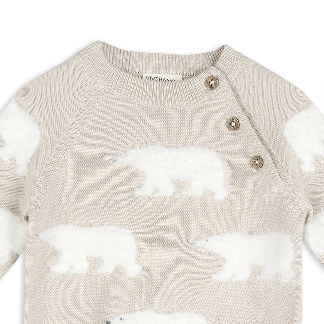 Polar Bear Baby Sweater Pullover & Pants (Organic Cotton)