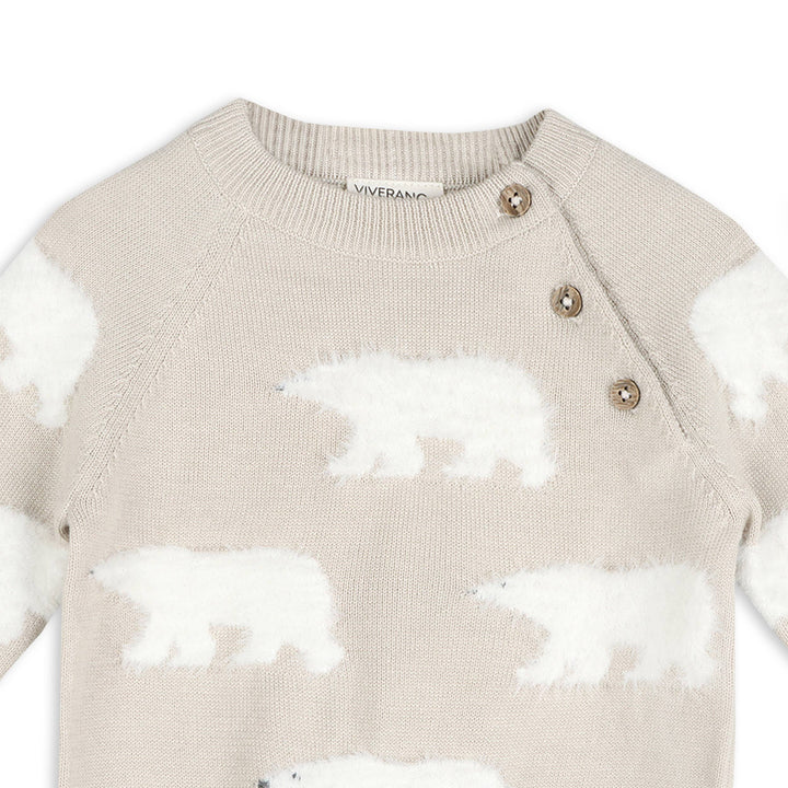 Polar Bear Baby Sweater Pullover & Pants (Organic Cotton)