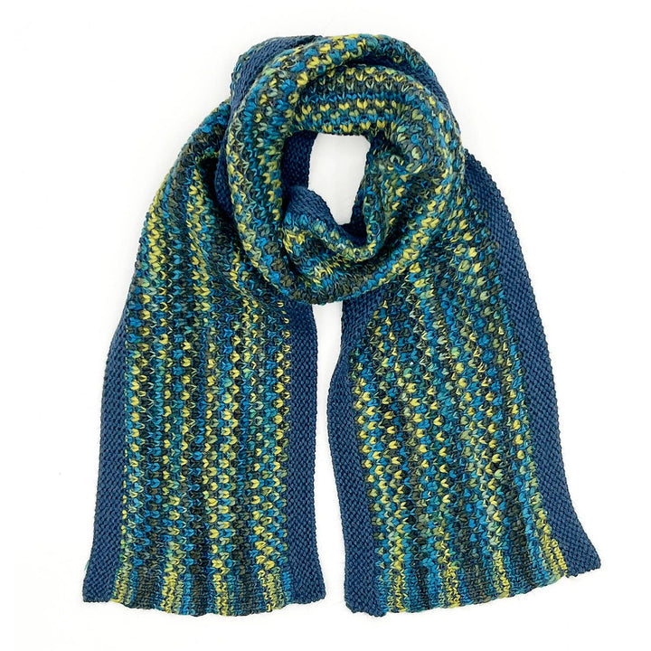 Kid's Alpaca Scarf - Speckle - Bluefish