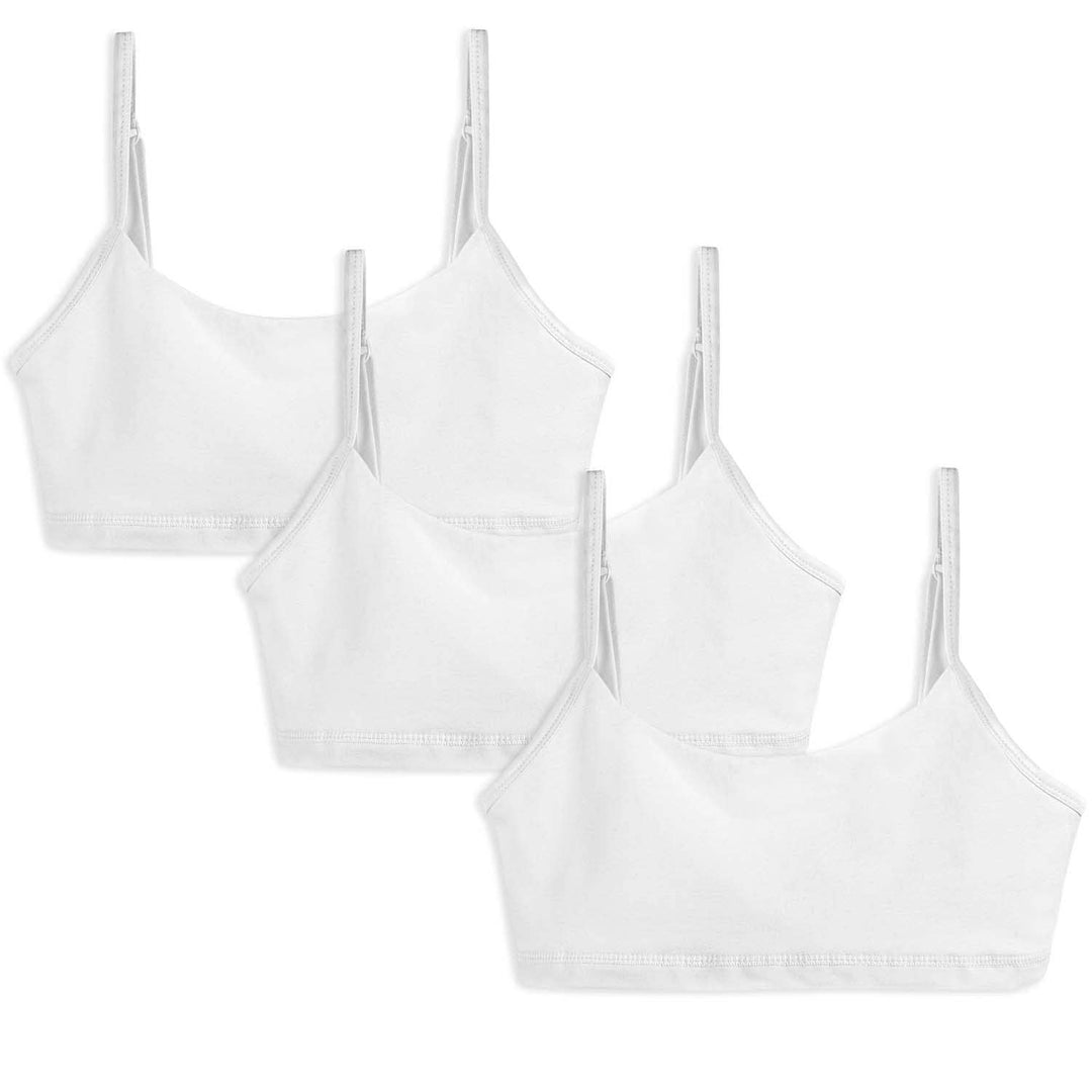 Girls Organic Cotton Bralette 3 Pack