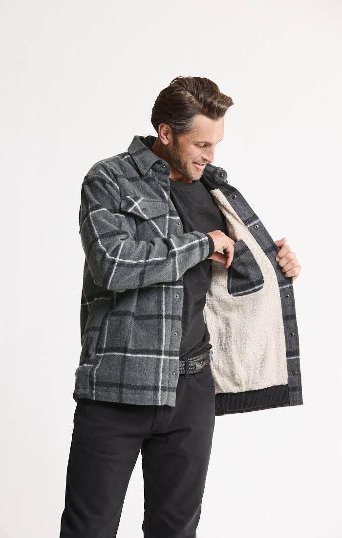 Sherpa Lined Wool Blend Jacket