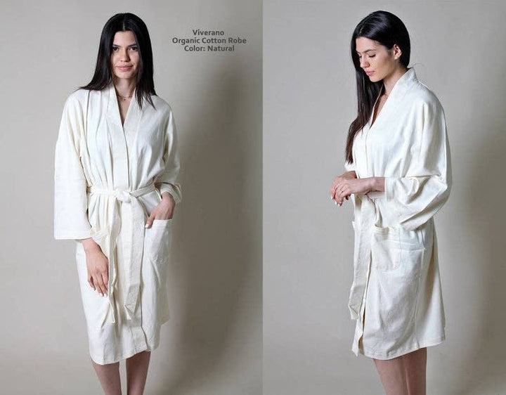 Women's Organic Cotton Bathrobe & Spa Robe