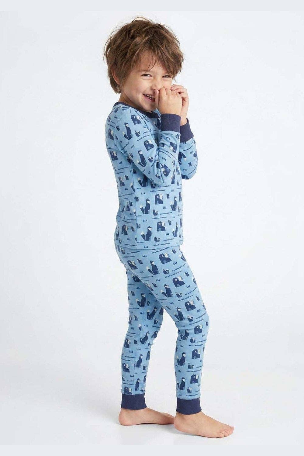 100% Organic Cotton Long Sleeve Pajamas for Kids: Wild Wander Collection