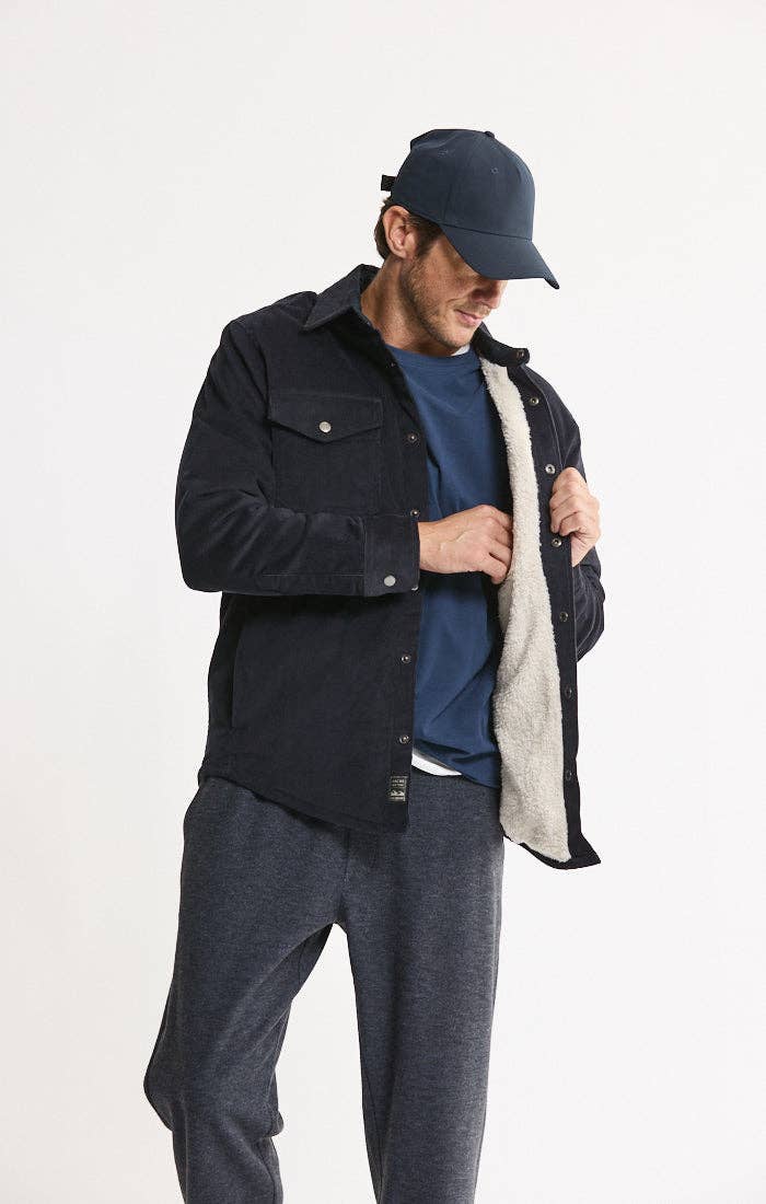Sherpa Lined Corduroy Shirt Jacket