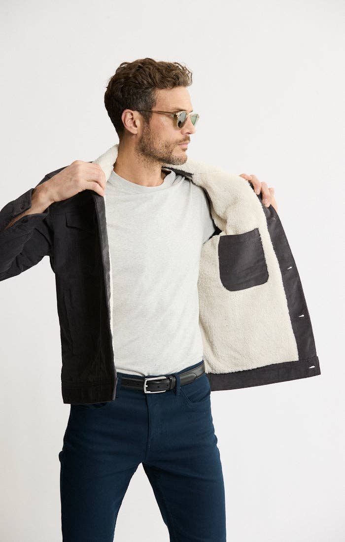 Sherpa Lined Corduroy Trucker Jacket