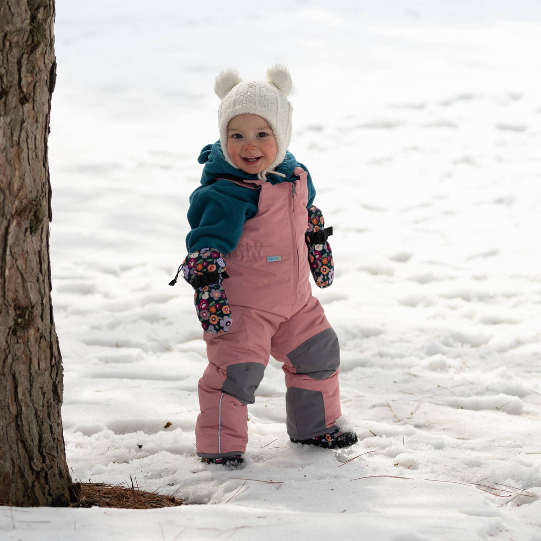 Dusty Pink | Kids Snow Overalls