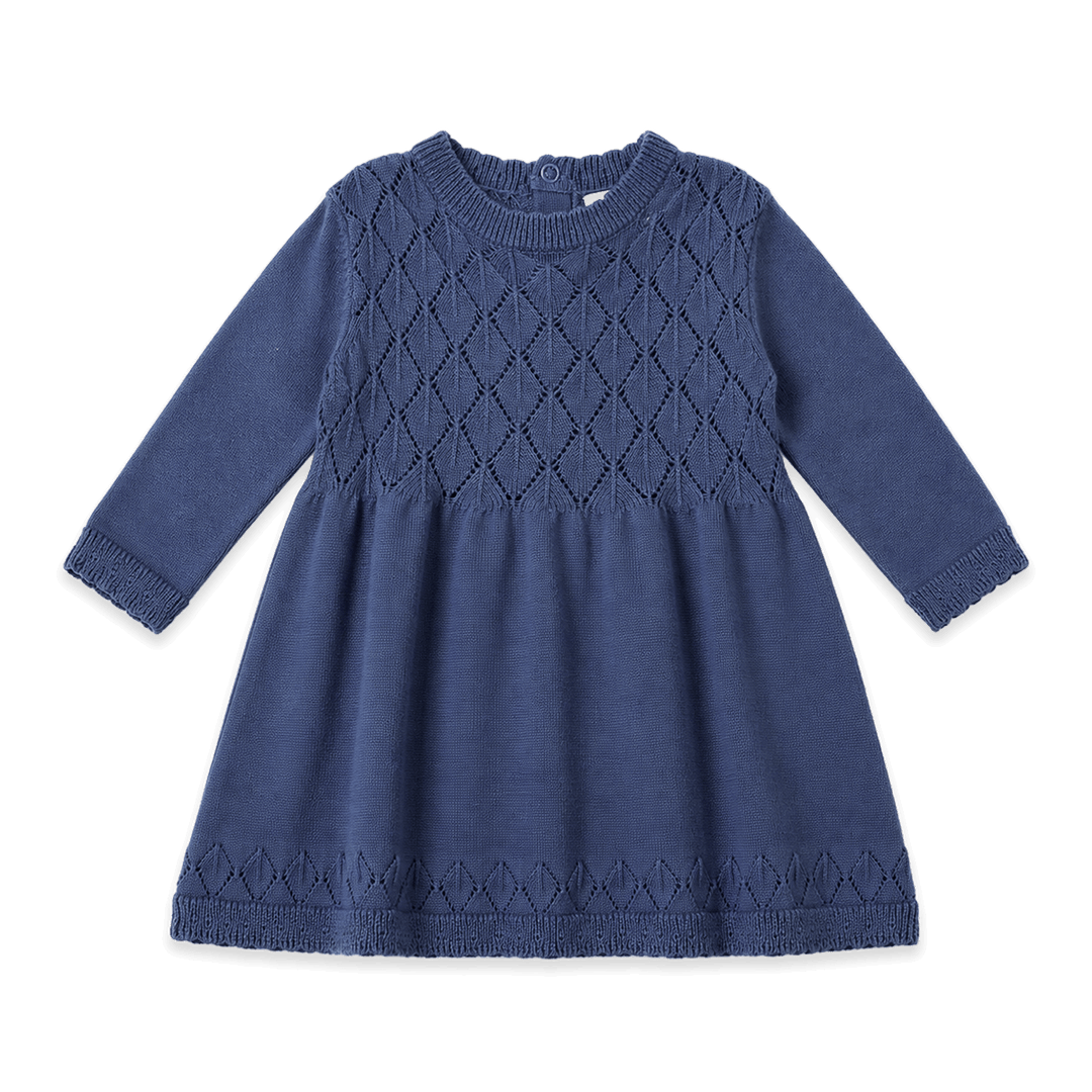 Milan Pointelle Sweater Knit Baby dess (Organic Cotton)