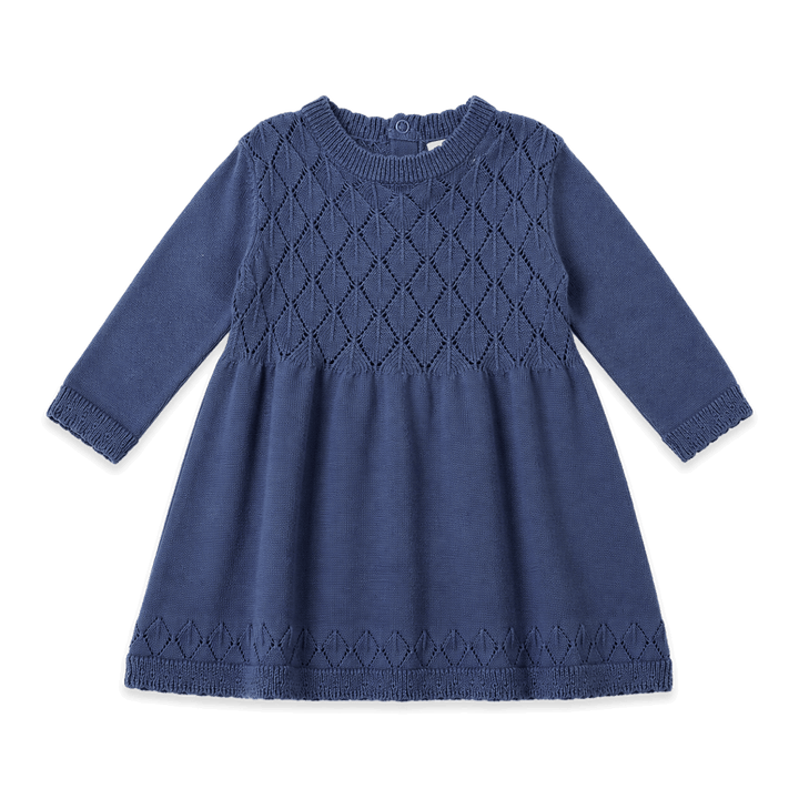 Milan Pointelle Sweater Knit Baby dess (Organic Cotton)