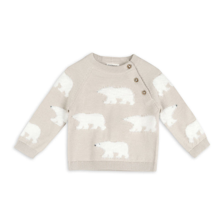 Polar Bear Baby Sweater Pullover & Pants (Organic Cotton)