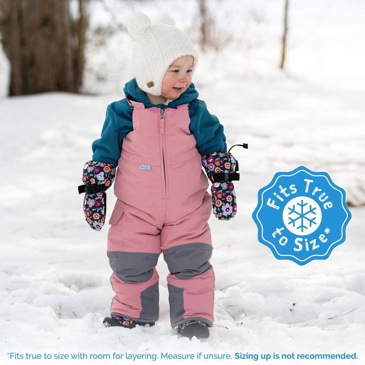Dusty Pink | Kids Snow Overalls