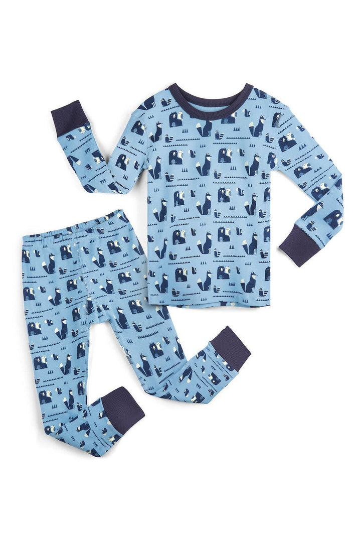 100% Organic Cotton Long Sleeve Pajamas for Kids: Wild Wander Collection
