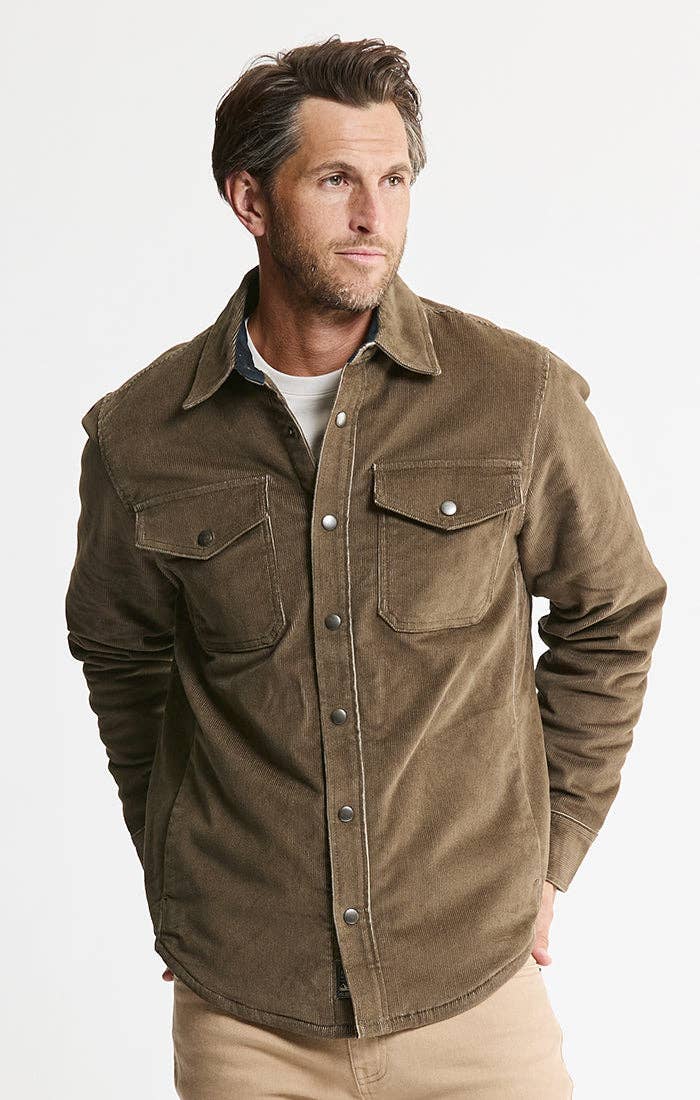 Sherpa Lined Corduroy Shirt Jacket