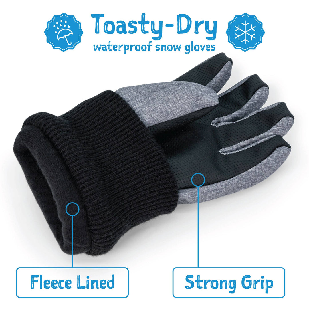 Neon Peaks | Kids Cozy Knit Mittens